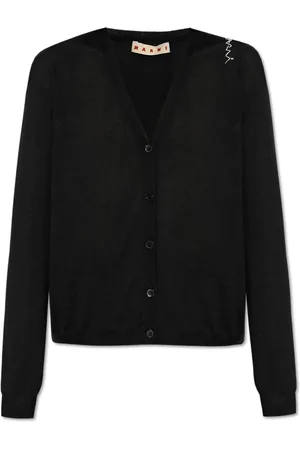 Marni Strik, Dame, Sort, S, Uld, Uld Cardigan