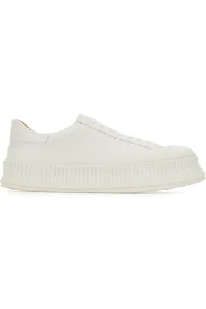 Jil Sander Sko, Herre, Hvid, 43 EU, Uld, Stilfulde sneakers til et trendy look