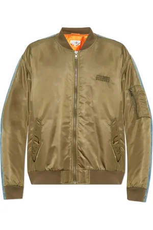 Maison Margiela Jakke, Herre, Grøn, XL, Denim, Jakke lavet af kombinerede materialer