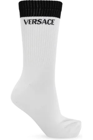 VERSACE Undertøj, Dame, Hvid, S, Bomuld, Bomuldssokker med logo