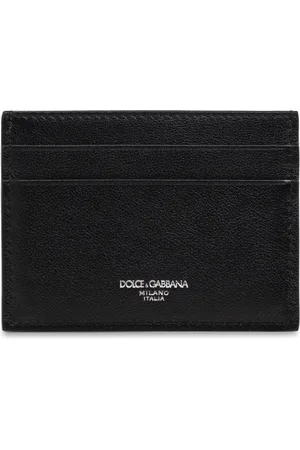 Dolce & Gabbana Tilbehør, Herre, Sort, ONE SIZE, Læder, Læderkortholder