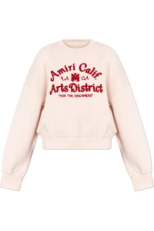 AMIRI Sweathshirts & Hoodies, Dame, Lyserød, S, Bomuld, Sweatshirt med broderet mønster