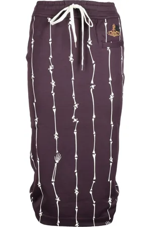 Vivienne Westwood Nederdel, Dame, Brun, XS, Bomuld, Stilfuld Bomuldsblanding Gonna Nederdel