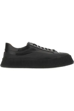 Jil Sander Sko, Herre, Sort, 42 EU, Uld, Stilfulde sneakers til hverdagsbrug