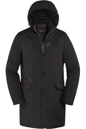 MOORER Frakke, Herre, Sort, 2XL, Uld, Stilfuld Jakke til Mænd