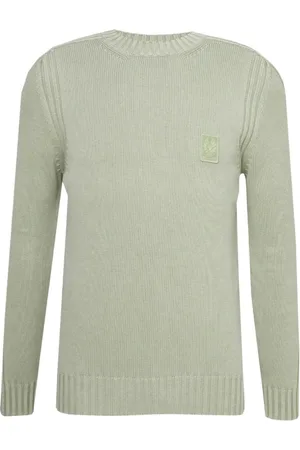 Belstaff Strik, Herre, Grøn, 2XL, Uld, Stilfuld Strikket Top