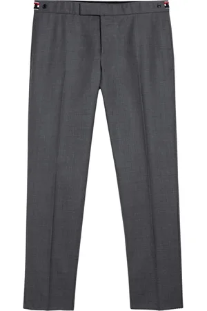Thom Browne Bukser, Herre, Grå, L, Uld, Slim Fit Bukser