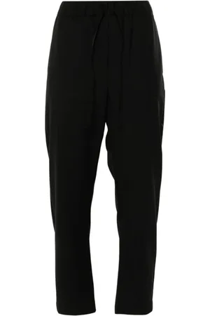 SEMICOUTURE Bukser, Dame, Sort, L, Sort Tapered Snørebåndsbukser