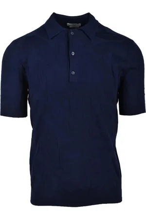 BALLANTYNE Top, Herre, Blå, M, Bomuld, Polo