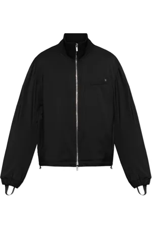 Helmut Lang Jakke, Herre, Sort, XL, Uld, Uldjakke med lommer
