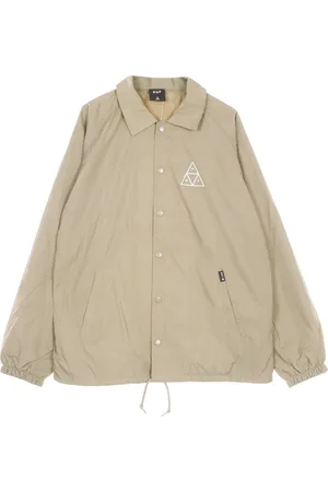 Huf Jakke, Herre, Brun, XL, Essentials Coach Jakke Stone