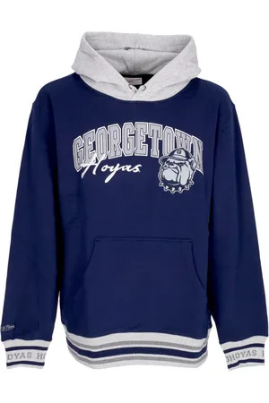 Mitchell & Ness Sweathshirts & Hoodies, Herre, Blå, S, Bomuld, Georgetown Hoyas Vintage Logo Hoodie