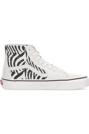 Vans Sko, Herre, Hvid, 43 EU, Zebra High-Top Sneaker Lace-Up
