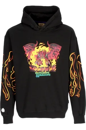 Octopus Sweathshirts & Hoodies, Herre, Sort, XS, Bomuld, Rød Drage Hættetrøje Dungeons & Dragons