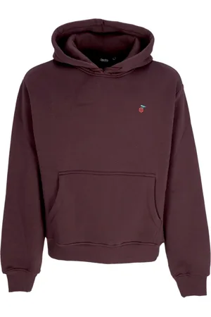 DOLLY NOIRE Sweathshirts & Hoodies, Herre, Lilla, S, Bomuld, Natur hættetrøje lilla støv med marsupium