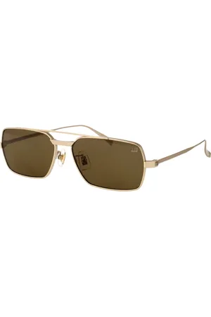 Dunhill Tilbehør, Herre, Gul, 59 MM, Uld, Stilfulde solbriller Du0076S