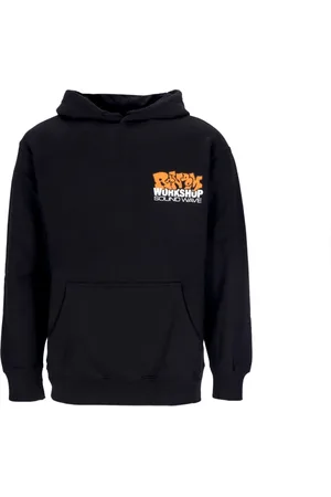 MARKET Sweathshirts & Hoodies, Herre, Sort, L, Bomuld, Sort Soundwave Hoodie med Kængurulomme