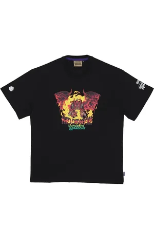 Octopus Top, Herre, Sort, XS, Bomuld, Rød Drage T-shirt Dungeons & Dragons