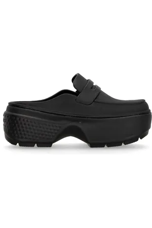 Crocs Sko, Dame, Sort, 41 EU, Sort Stomp Loafer Trendy Slip-on Design