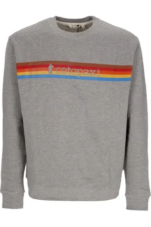 COTOPAXI Sweathshirts & Hoodies, Herre, Grå, XL, Bomuld, Retrostil Crewneck Sweatshirt Lysegrå