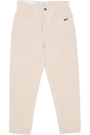 AMISH Bukser, Herre, , W34, Bomuld, Corduroy Velvet Herre Bukser Kokosnød