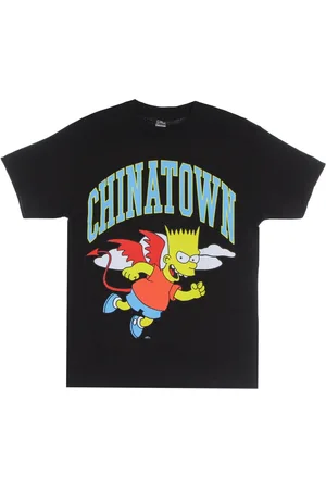 MARKET Top, Herre, Sort, S, Bomuld, Devil Arc Tee the Simpsons Sort