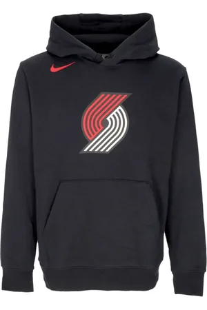 Nike Sweathshirts & Hoodies, Herre, Sort, M, Bomuld, Portland Trail Blazers Hættetrøje Sort