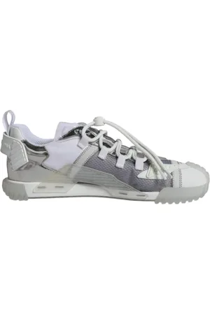 Dolce & Gabbana Sko, Herre, Hvid, 43 EU, Bomuld, Hvide Sølv NS1 Sneakers Gummisål