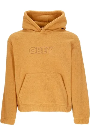 Obey Sweathshirts & Hoodies, Dame, Brun, XS, Uld, Brun Sukker Hættetrøje i Fleece