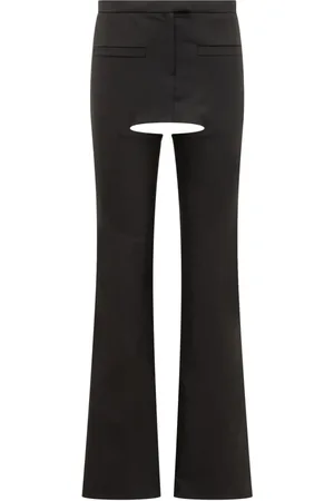 Courrèges Bukser, Dame, Sort, S, Uld, Uld Chaps Bukser