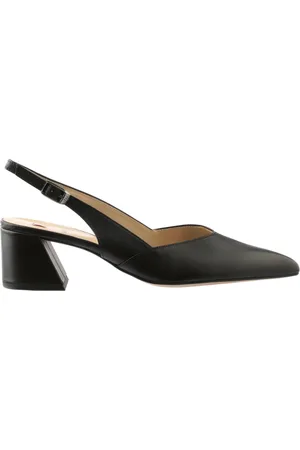 Högl Sko, Dame, Sort, 37 EU, Læder, Moderne Slingpumps med Twist
