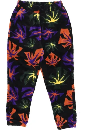 Huf Bukser, Herre, Flerfarvet, S, Uld, Sherpa Plant Motif Print Bukser