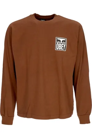 Obey Sweathshirts & Hoodies, Herre, , XL, Bomuld, Langærmet Herreikonisk Øjne T-shirt