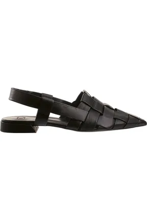 Högl Sko, Dame, Sort, 36 EU, Læder, Vævet Darling Slingback Ballerina Milla