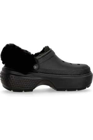 Crocs Sko, Dame, Sort, 37 EU, Uld, Stomp Foret Træsko Sort