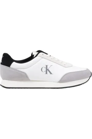 Calvin Klein Sko, Herre, Hvid, 45 EU, Læder, Suede Læder Herresko Kollektion