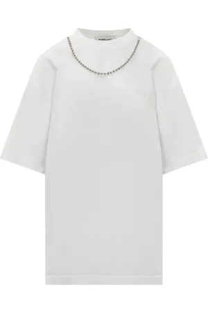AMBUSH Top, Dame, Hvid, S, Uld, Ballchain T-Shirt til Kvinder