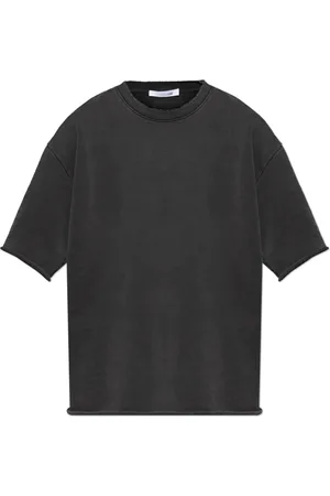Helmut Lang Top, Herre, Grå, S, Bomuld, T-shirt med vintageeffekt
