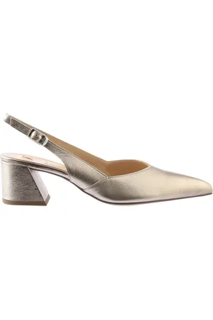 Högl Sko, Dame, Grå, 40 EU, Læder, Elegant Slingpumps Laura Lightbronce