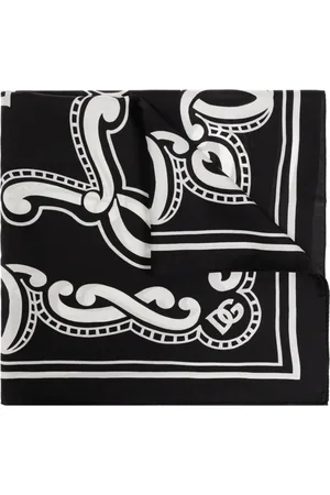 Dolce & Gabbana Tilbehør, Herre, Sort, ONE SIZE, Silketørklæde