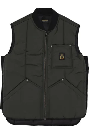 RefrigiWear Jakke, Herre, Grøn, XL, Uld, Skovgrøn ærmeløs vest med lynlås
