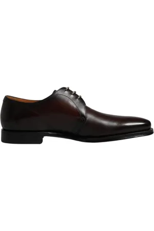 Dolce & Gabbana Sko, Herre, Sort, 44 EU, Læder, Sort Læder Snøresko Derby Sko