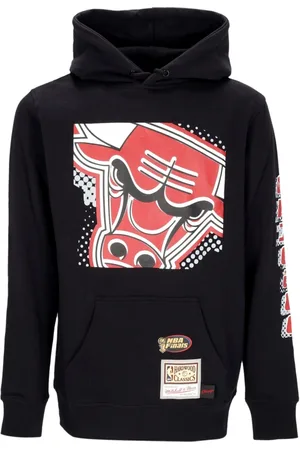 Mitchell & Ness Sweathshirts & Hoodies, Herre, Sort, S, Bomuld, Chicago Bulls Sort Hoodie