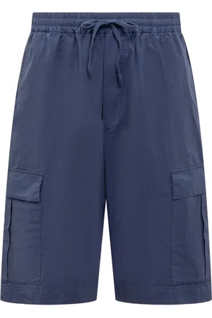 BARENA Shorts, Herre, Blå, M, Uld, Snørelukning Shorts med Seks Lommer