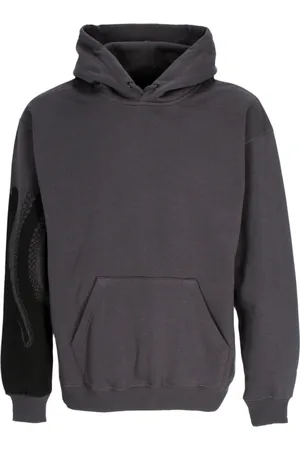Octopus Sweathshirts & Hoodies, Herre, Grå, M, Bomuld, Herre Side Hoodie Asphalt
