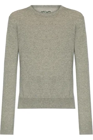 Y-3 Strik, Dame, Grå, M, Bomuld, Sweater med Logo