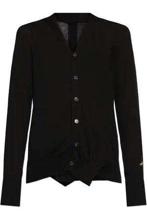 Y-3 Strik, Dame, Sort, M, Bomuld, Cardigan med logo