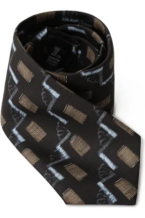 Giorgio Armani Tilbehør, Herre, Sort, ONE SIZE, Sort silkeslips