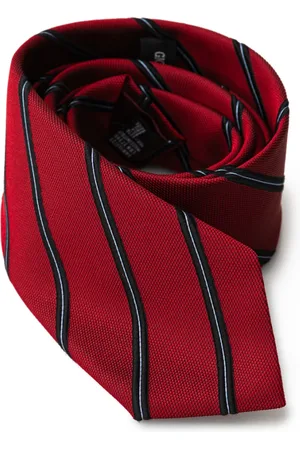 Giorgio Armani Tilbehør, Herre, Rød, ONE SIZE, Bordeaux Silkeslips Elegant Stil