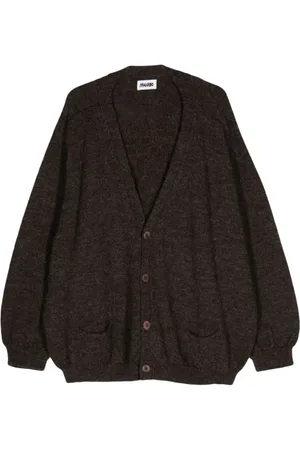 MAGLIANO Strik, Herre, Brun, M, Uld, Brun Uld V-Hals Sweater